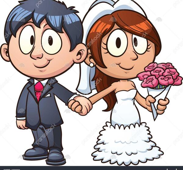 عکس های کارتونی عروس و داماد
