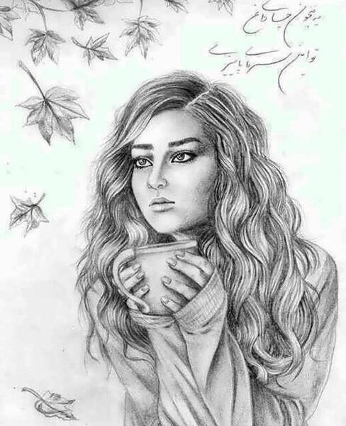 عکس نقاشی عاشقانه غمگین