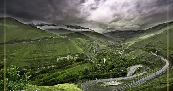 عکس زیبا از جاده های شمال