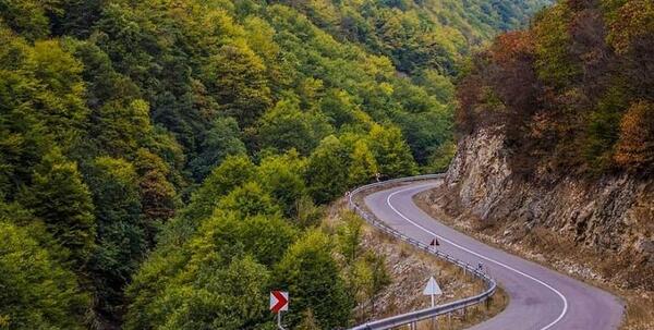 عکس زیبا از جاده های شمال