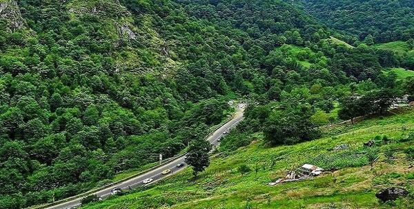 عکس زیبا از جاده های شمال