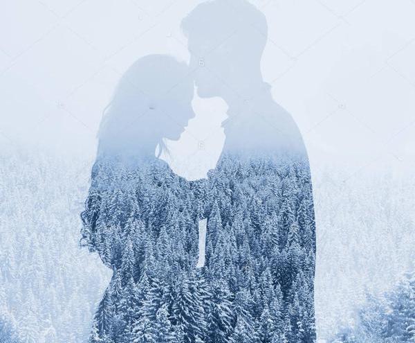 عکس پروفایل زمستان عاشقانه