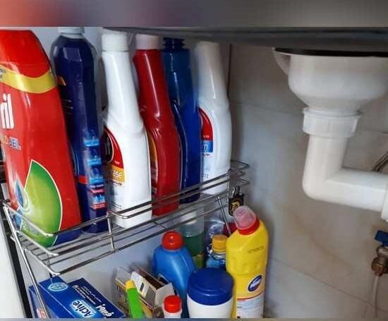 عکس زیر سینک ظرفشویی