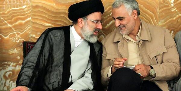 عکس زیبا از سردار سلیمانی و رهبر