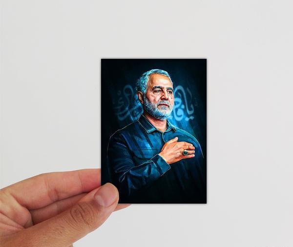 عکس نقاشی سردار سلیمانی زیبا