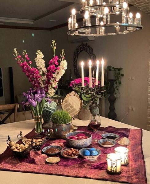 عکس زیبا از سفره هفت سین
