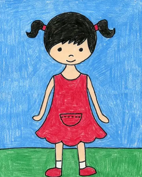 عکس نقاشی ساده و زیبا رنگی