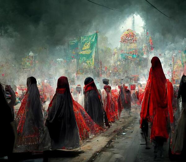 عکس ظهر عاشورا هوش مصنوعی