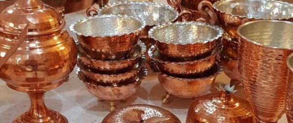 عکس ظروف مسی تزئینی