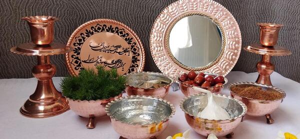 عکس ظروف مسی تزئینی