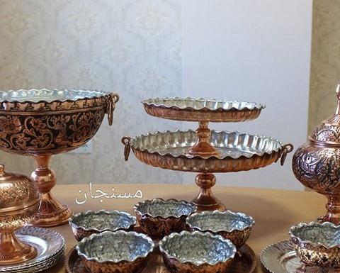 عکس ظروف مسی تزئینی