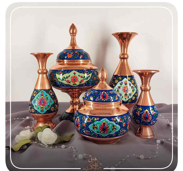عکس ظروف مسی تزئینی