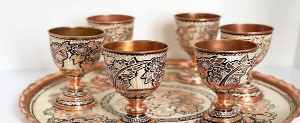 عکس ظروف مسی تزئینی