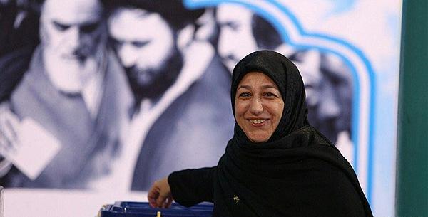 عکس ظریف و همسرش پای صندوق رای