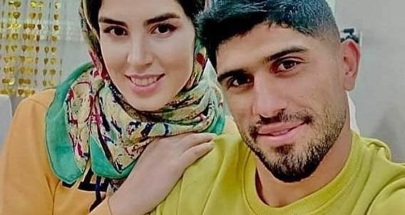 عکس ظریف والیبالیست و همسرش