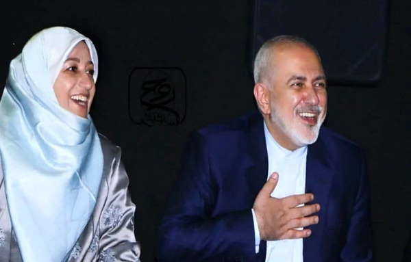 عکس ظریف والیبالیست و همسرش