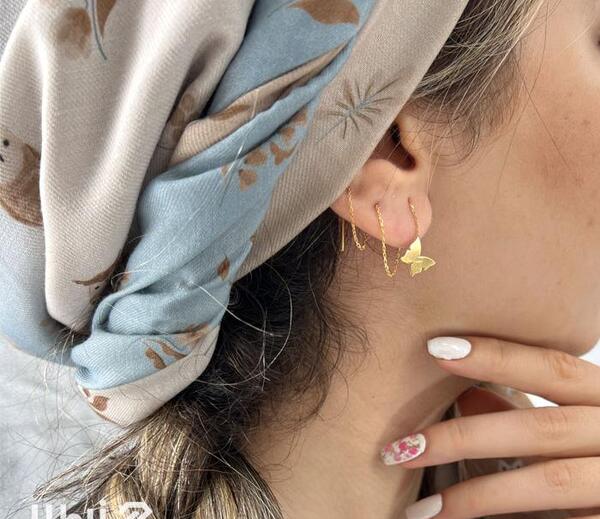 عکس گوشواره های ظریف طلا
