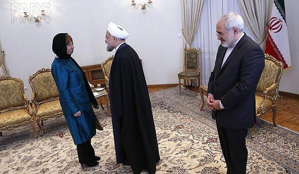 عکس روحانی و ظریف