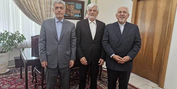 عکس جنجالی ظریف و پزشکیان
