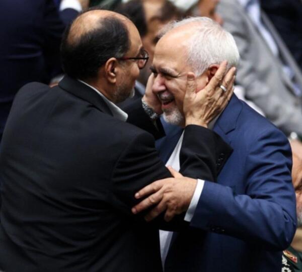 عکس جنجالی ظریف و پزشکیان
