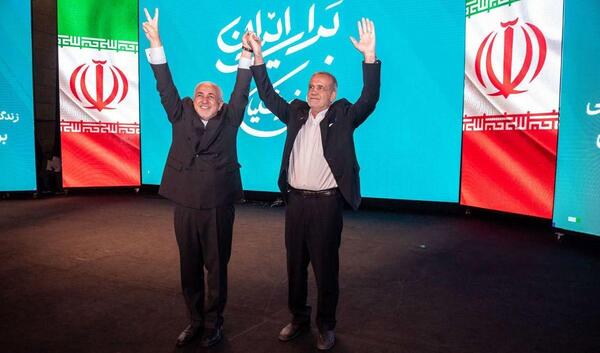 عکس جوانی ظریف و پزشکیان
