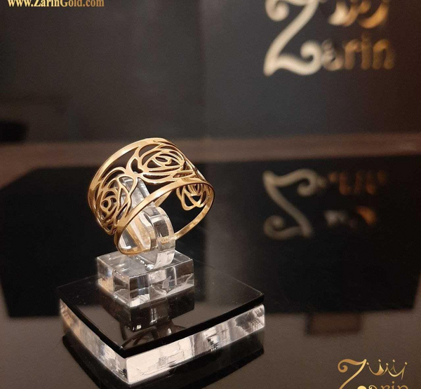 عکس انگشتر طلا ظریف زنانه