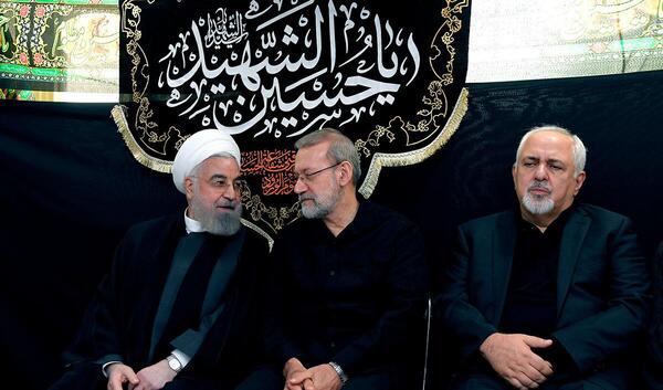عکس روحانی و ظریف در مسجد اهل سنت