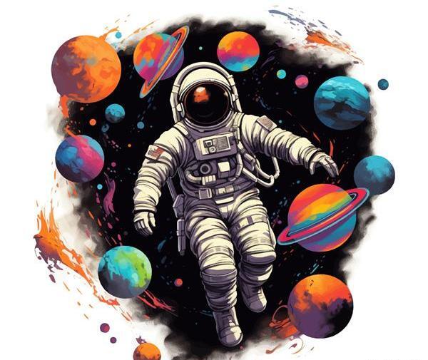 عکس زیبا فضانورد