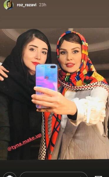 عکس زیبا کرمعلی با مادرش