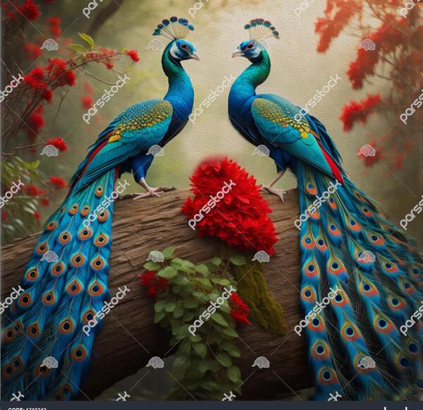 عکس طاووس طبیعی