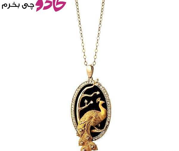 عکس گردنبند طلا طاووس