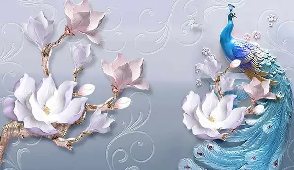 عکس طاووس زیبا برای نقاشی