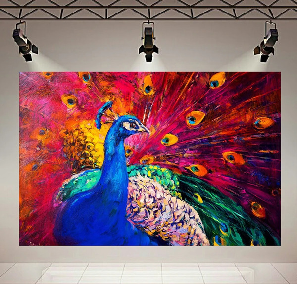 عکس طاووس زیبا برای نقاشی