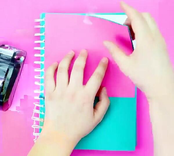 عکس تزیین جلد دفتر مشق دخترانه فانتزی