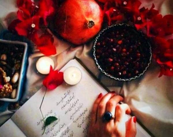 متن زیبا همراه با عکس شب یلدا