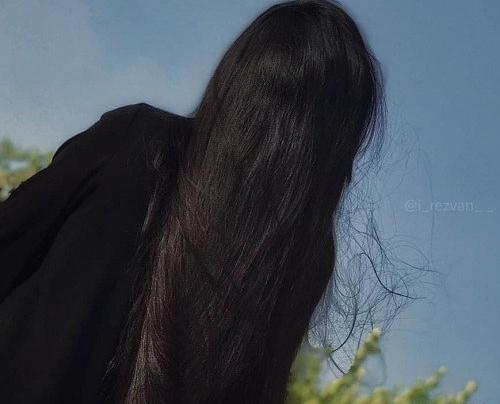 عکس دختر مو بلند برای پروفایل طبیعی