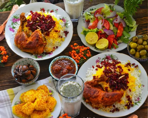 زرشک پلو با مرغ عکس
