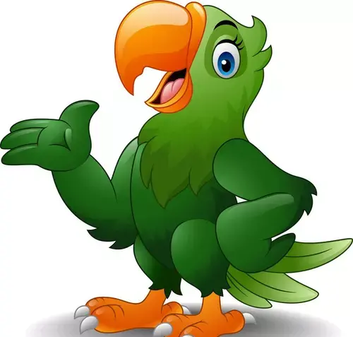 عکس از طوطی کارتونی