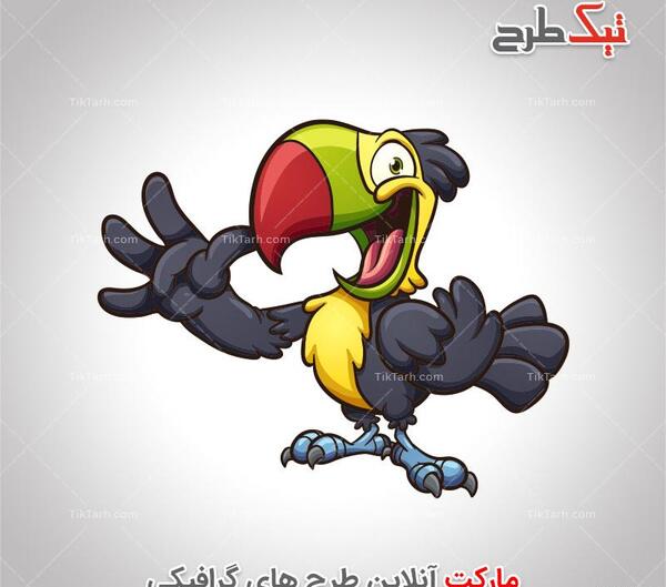 عکس از طوطی کارتونی