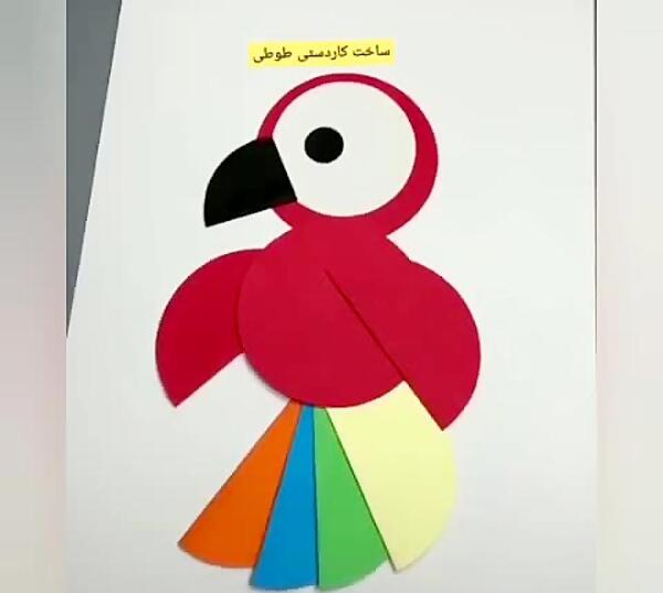 عکس کاردستی طوطی