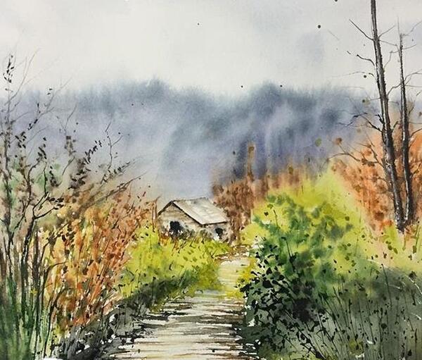 عکس آبرنگی ساده