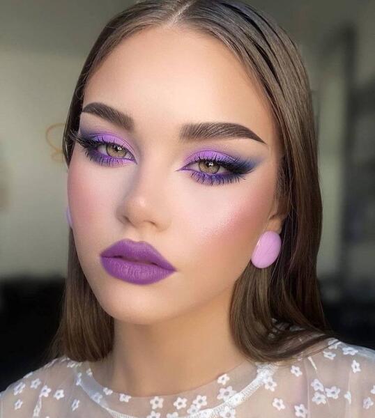 عکس ساده بنفش کمرنگ