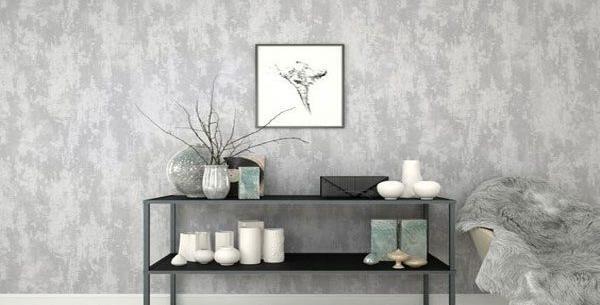 عکس کاغذ دیواری ساده طوسی