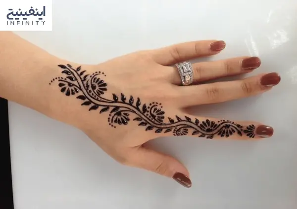عکس نقش حنا جدید ساده