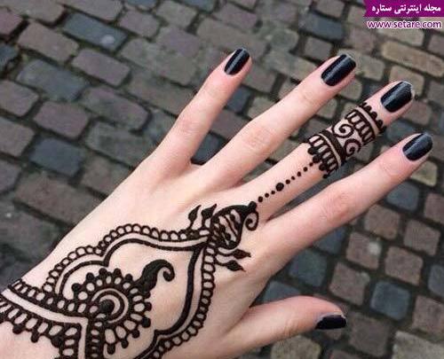 عکس نقش حنا جدید ساده