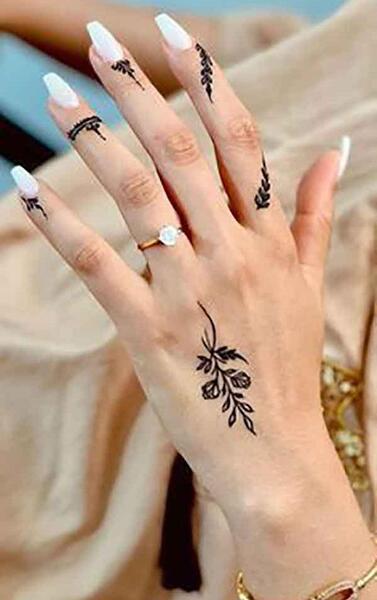 عکس نقش حنا جدید ساده