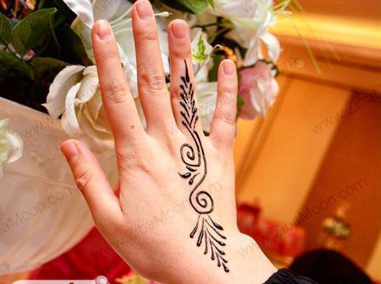 عکس نقش حنا جدید ساده