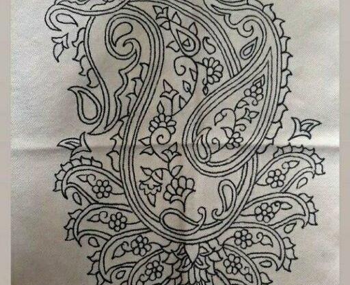 عکس بته جقه ساده برای نقاشی