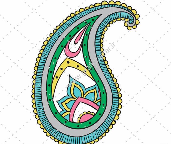 عکس های بته جقه ساده