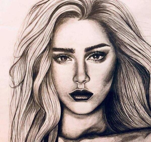 عکس طراحی چهره ساده فانتزی